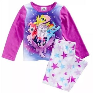 My little pony fleece pajama set 3T